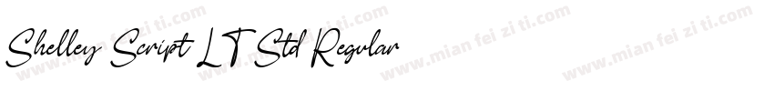 Shelley Script LT Std Regular字体转换